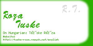 roza tuske business card